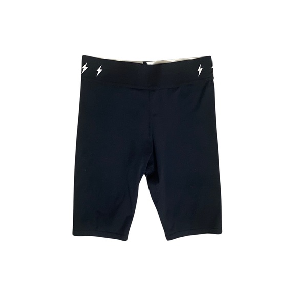 Pants - Black stretchy biker shorts